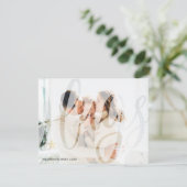 モダンSimplistic Hugs写真クリスマス シーズンカード (スタンド正面)