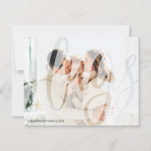 モダンSimplistic Hugs写真クリスマス シーズンカード (正面)