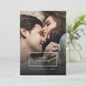 モダンSimplistic Photo Christmas Card シーズンカード (スタンド正面)