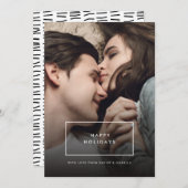 モダンSimplistic Photo Christmas Card シーズンカード (正面/裏面)