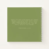 モダンSimply賛美 Moss Green Sermon Notes ノートブック (裏面)