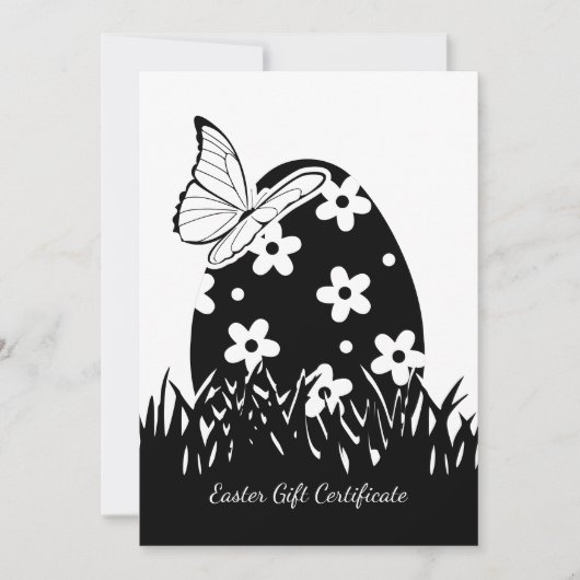 モダンSmall Business Easter Gift証明書 (正面)