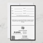 モダンSmall Business Easter Gift証明書 (裏面)