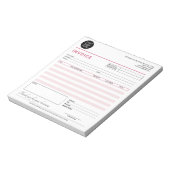 モダンSmall Business Invoice Sales Receipt ノートパッド (回転)