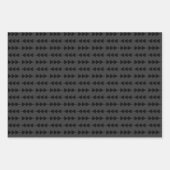 モダンSmoky上のスタイリッシュブつるラックの三角形 ラッピングペーパーシート (正面3)