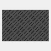 モダンSmoky上のスタイリッシュブつるラックの三角形 ラッピングペーパーシート (正面2)