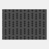 モダンSmoky上のスタイリッシュブつるラックの三角形 ラッピングペーパーシート (正面)