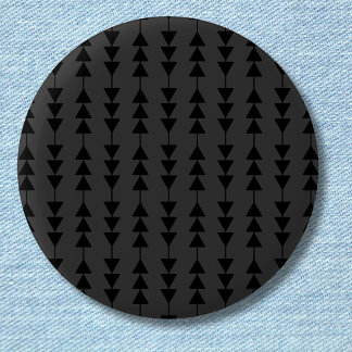 モダンSmoky上のスタイリッシュブつるラックの三角形 缶バッジ