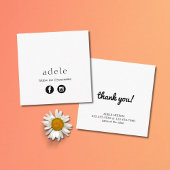 モダンSNS後を追のミニマル使い方 スクエア名刺