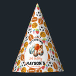 モダンSports Kids 2nd Birthdayパーティー パーティーハット<br><div class="desc">このスポーツ2ndアスリートパーティーハットで、あなたの小さな誕生日のパーティモダンーをさらにおもしろいにする！スポーツ鮮やかデザインを搭載し、サッカー、野球、バスケットボールをテーマにしたお祝いに最適。スポーティよくはしゃぐな精神で客を迎え保る間、彼らはあなたのパーティーにtouchを加える。写真、パーティーゲーム、そして最後の思い出に最適！</div>