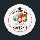 モダンSports Kids 2nd Birthdayパーティー フェイバータグ<br><div class="desc">これらのパーソナライズされたスポーツ2ndバースデーモダンメッセージカードでパーティーの好意にtouchを追加！スポーティ鮮やかなデザインを搭載し、これらのラベルはサッカー、野球、またはバスケットボールをテーマにしたパーティーに最適。彼らをあなたのパーティーの好意に添付するおもしろい、コーディネートされた外観は、あなたのゲストが愛する。おカスタマイズ前のパーティー詳細と一緒にあなたの小さなアスリートのお祝いに特別なtouch!</div>