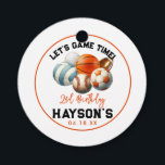 モダンSports Kids 2nd Birthdayパーティー フェイバータグ<br><div class="desc">これらのパーソナライズされたスポーツ2ndバースデーモダンメッセージカードでパーティーの好意にtouchを追加!スポーティ鮮やかなデザインを搭載し、これらのラベルはサッカー、野球、またはバスケットボールをテーマにしたパーティーに最適。彼らをあなたのパーティーの好意に添付するおもしろい、コーディネートされた外観は、あなたのゲストが愛する。おカスタマイズ前のパーティー詳細と一緒にあなたの小さなアスリートのお祝いに特別なtouch!</div>