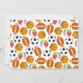 モダンSports Kids 2nd Birthdayパーティー 招待状 (裏面)