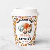 モダンSports Kids 2nd Birthdayパーティー 紙コップ (裏面)