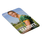 モダンSporty Graduation Announcement写真 マグネット (右側)