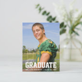 モダンSporty Graduation Party招待状写真 インビテーションポストカード (スタンド正面)