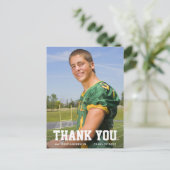 モダンSporty Graduation Thank You Photo ポストカード (スタンド正面)