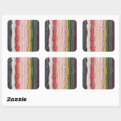 モダンSquiggles 2シール スクエアシール (シート)