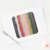 モダンSquiggles 2シール スクエアシール (封筒)