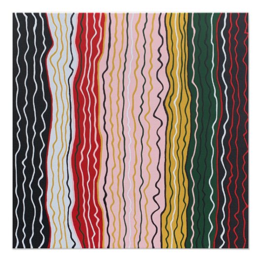 モダンSquiggles 2 Perfect Poster ポスター (正面)