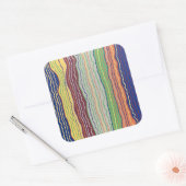 モダンSquiggles 3シール スクエアシール (封筒)