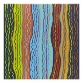 モダンSquiggles 4 Perfect Poster ポスター (正面)