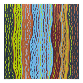 モダンSquiggles 4 Perfect Poster ポスター