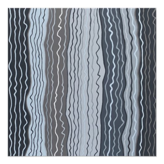 モダンSquiggles 5 Perfect Poster ポスター (正面)