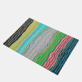 モダンSquiggles Doormat ドアマット (アングル)