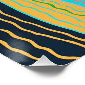 モダンSquiggles Perfect Poster ポスター (コーナー)