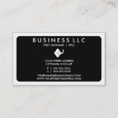 モダンstingray (色をカスタマイズ可能) 名刺 (裏面)