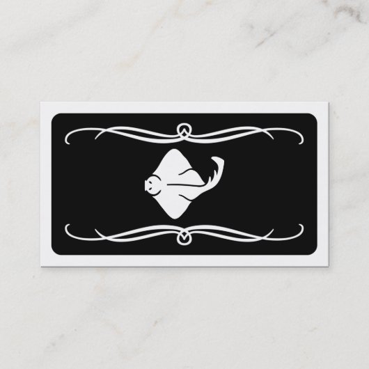 モダンstingray (色をカスタマイズ可能) 名刺 (正面)