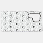 モダンstylist編集可能ロゴおよび文字 samsung galaxyケース (裏面横)