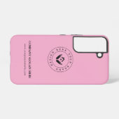 モダンstylist編集可能ロゴおよび文字 samsung galaxyケース (裏面横)