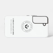 モダンstylist編集可能ロゴおよび文字 samsung galaxyケース (裏面横)