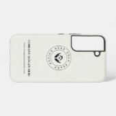 モダンstylist編集可能ロゴおよび文字 samsung galaxyケース (裏面横)