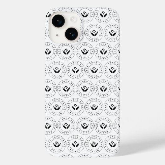 モダンstylist編集可能ロゴ Case-Mate iPhoneケース (裏面)