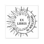 モダンSun & Moon Personal Libraryブックページ紙 セルフインキングスタンプ (デザイン)