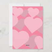 モダンSweet Pink Be Mine Valentine's Day写真 シーズンカード (裏面)