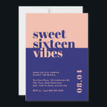 モダンSweet sixteenはっきりしたビベスピンク誕生日 招待状<br><div class="desc">お祝嬢さんか愛していた16歳の誕生日をスタイルで迎えるSweet sixteenビベスのピンク誕生日招待状!思い出モダンにはっきりした残るsweet sixteenパーティーのトーンを設定するには、この招待が最適な方法である。青と桃鮮やかの色合いと目を引くフォントで設計されたこの招待コンテンポラリーは、若々しいエネルギーと興奮を醸し出し、任意のsweet sixteenお祝いのための理想的な選択である。</div>