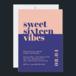 モダンSweet sixteenはっきりしたビベスピンク誕生日 招待状<br><div class="desc">お祝嬢さんか愛していた16歳の誕生日をスタイルで迎えるSweet sixteenビベスのピンク誕生日招待状!思い出モダンにはっきりした残るsweet sixteenパーティーのトーンを設定するには、この招待が最適な方法である。青と桃鮮やかの色合いと目を引くフォントで設計されたこの招待コンテンポラリーは、若々しいエネルギーと興奮を醸し出し、任意のsweet sixteenお祝いのための理想的な選択である。</div>