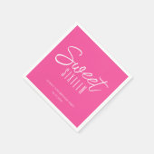 モダンSweet sixteenホットピンク女子16歳の誕生日 スタンダードカクテルナプキン (角)