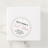 モダンSweet sixteen誕生日パーティメッセージカード フェイバータグ (インサイチュ)