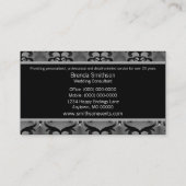 モダンSwirls名刺、ソフトグレー 名刺 (裏面)