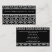 モダンSwirls名刺、ソフトグレー 名刺 (正面/裏面)