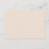 モダンTan Scriptの結婚詳細 エンクロージャーカード (裏面)