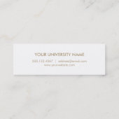 モダンtaupeカラーブロック卒業名札 コーリングカード (裏面)