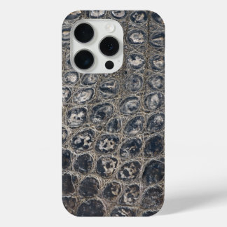 モダンTaupe Crocレザーテクスチャ iPhone 15 Proケース