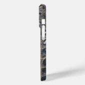 モダンTaupe Crocレザーテクスチャ Case-Mate iPhoneケース (裏面 / 左)