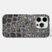 モダンTaupe Crocレザーテクスチャ Case-Mate iPhoneケース (裏面 (横))